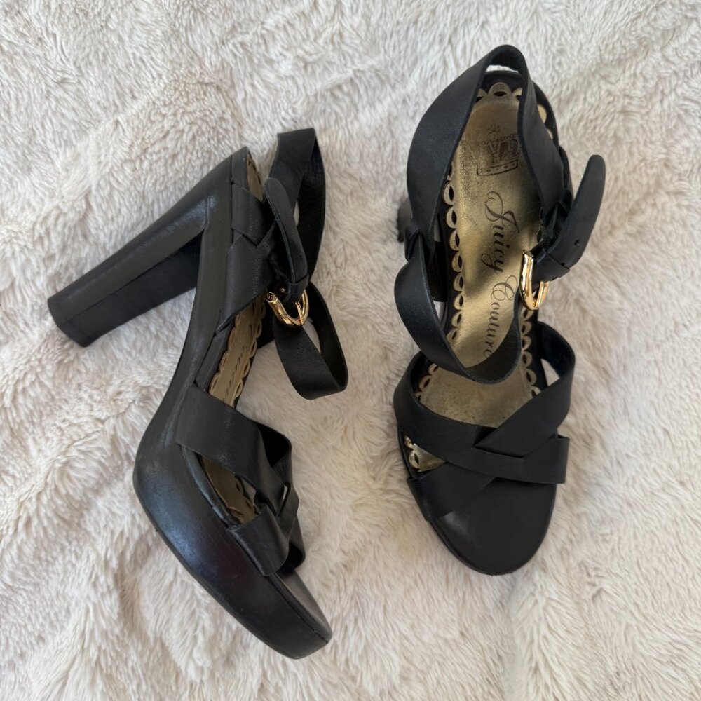 Vintage Juicy Couture Black Platform Sandals